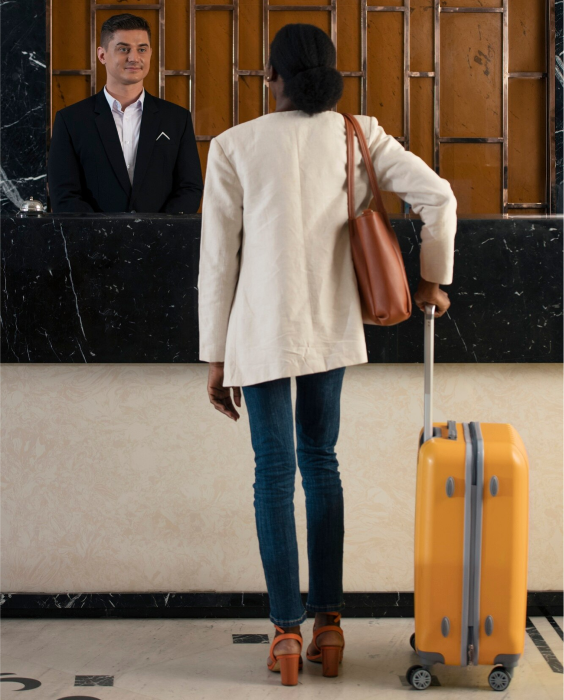 Hotel receptionist at work Hospitality SphereEdge